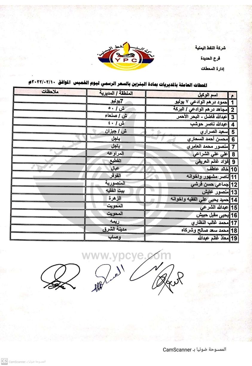 إعلان حوثي بمحطات بيع الوقود بهذا السعر (تعميم)
