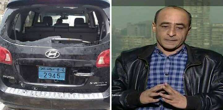 نجاة قيادي وناشط من الاغتيال في تعز (صور)