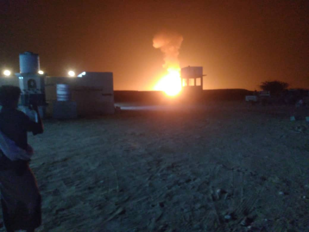 شاهد اول تفجير يستهدف المجلس الرئاسي مباشرة (صورأولية)