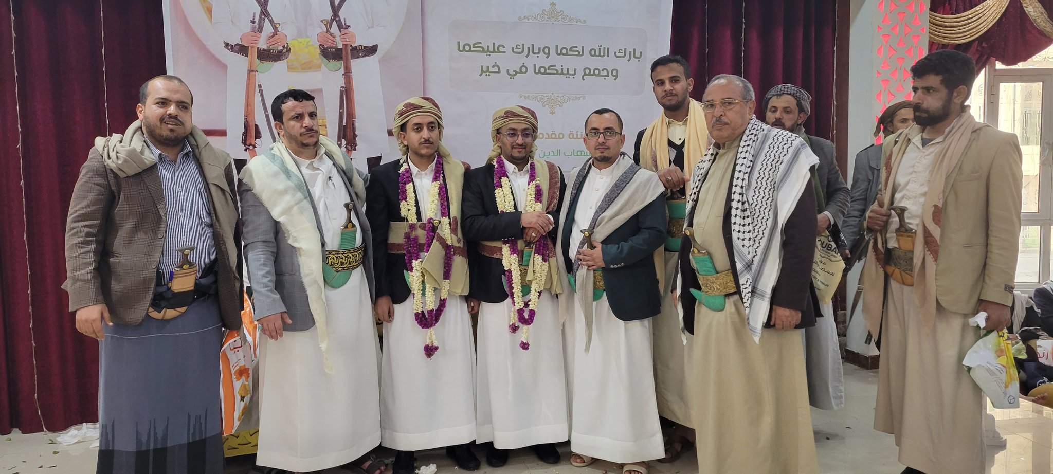 مفاجأة صادمة بزفاف نجلي قحطان بصنعاء (صور)