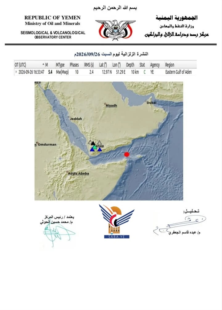 زلزال عنيف يهز العاصمة